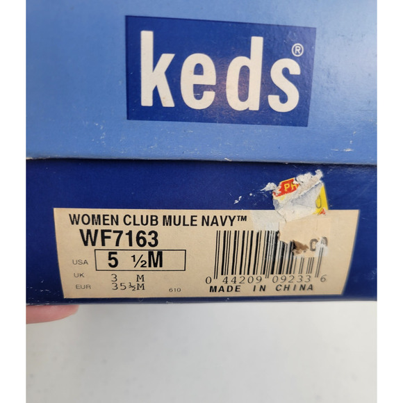 Keds Club Mule WF7163 Navy Blue Slip On Comfort Shoes Women's Size 5.5M - Picture 2 of 11